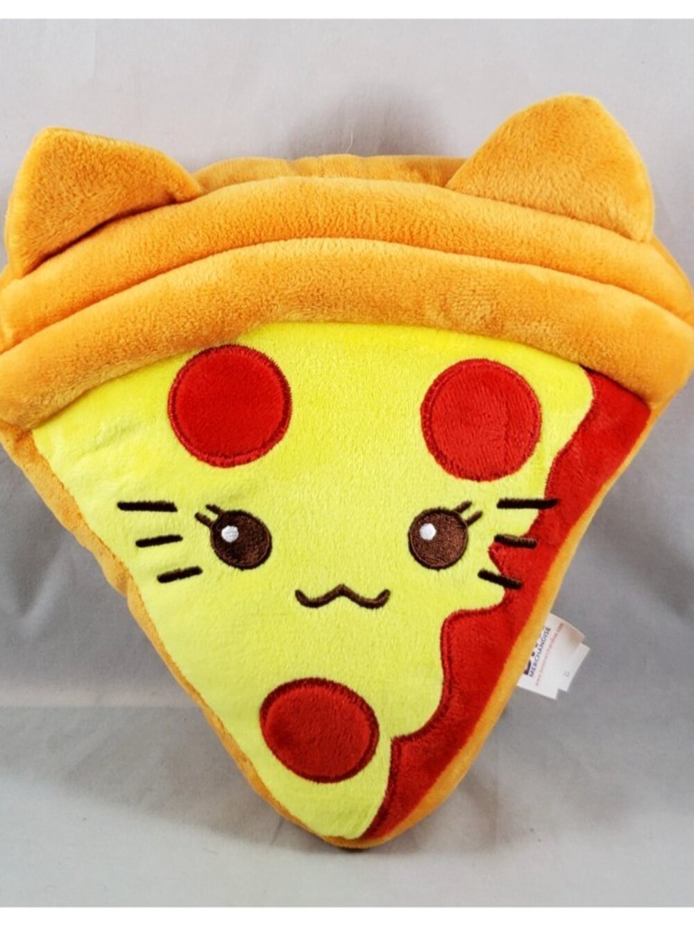 Kawaii Plush BMI Neko Kitty Cat 10" Plush Pizza Slice Food Stuffed Toy Pepperoni